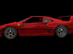Ferrari f40 3D मॉडल