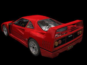 Ferrari f40 3D मॉडल