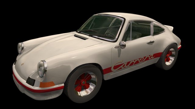 Porsche 911 carrera 3D 模型 .c4d .max .obj .3ds .fbx .stl .blend