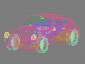Porsche 911 carrera 3D 模型