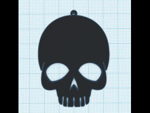 skulls earrings 3D Print Model