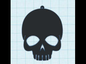 skull earring 3D-Druckmodell