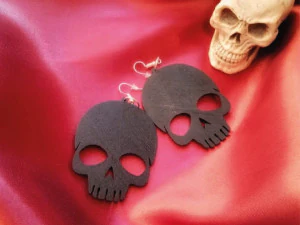 해골 귀걸이 3D 프린트 모델