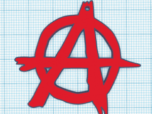 anarchy earrings 3D Baskı Modeli