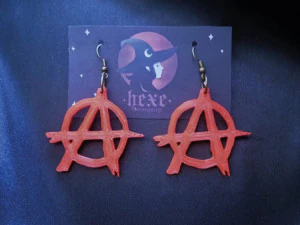anarchy earrings 3D Print Model
