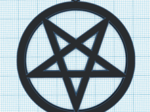 pentagram earring 3D Print Model
