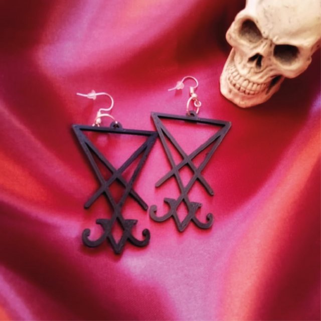 sigil earrings 3D-printmodel .c4d .max .obj .3ds .fbx .stl .blend 