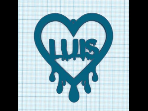 Luis bloedend hart 3D printmodel