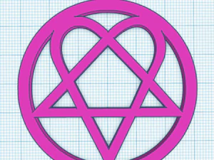 heartagram earring 3D Print Model