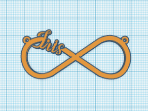 iris infinity necklace 3D Print Model