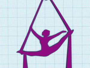 aerial dance necklace 3D Print Model