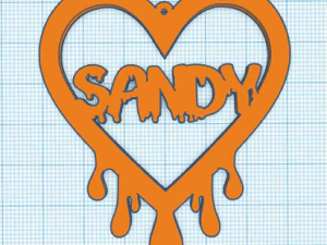sandy bleeding heart earrings 3D Print Model