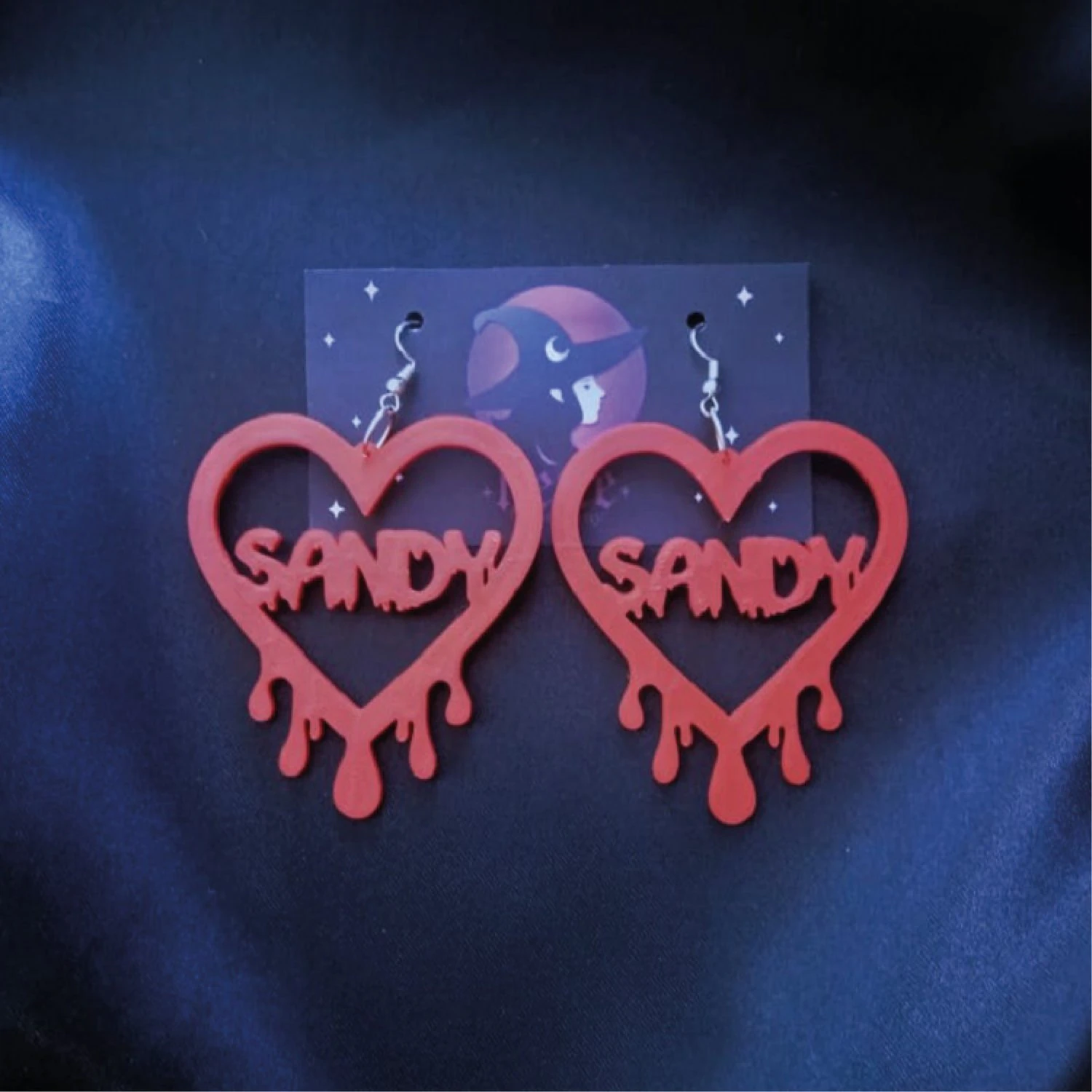 sandy bleeding heart earrings 3D Print Model .c4d .max .obj .3ds .fbx .stl .blend
