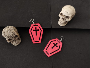 coffin earring 3D Принт Модель