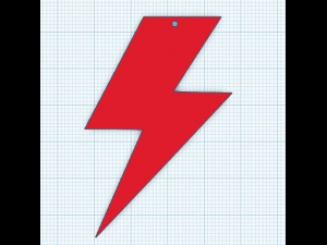 lightning earrings 3D Принт Модель