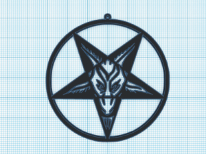 seal of baphomet 3D-Druckmodell