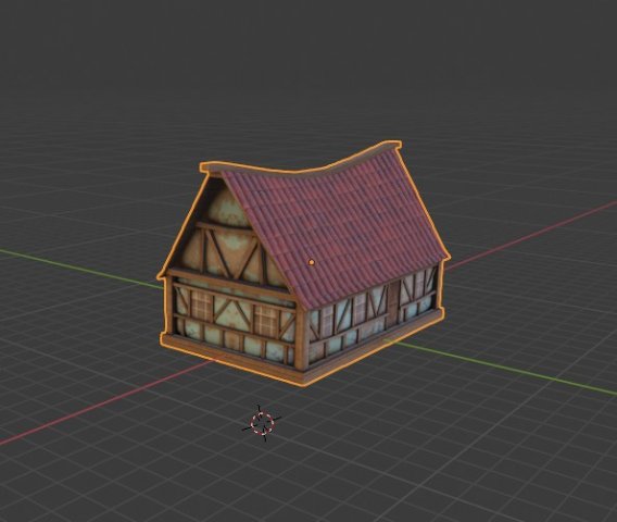 low-poly-house Modello 3D .c4d .max .obj .3ds .fbx .stl .blend 