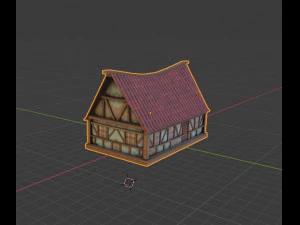 低多边形房屋 3D 模型