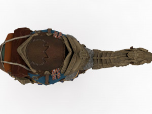camel rigged and animated 3D Model