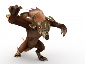 monster rigged and animated Modelo 3D
