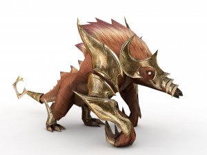 monster rigged and animated Modelo 3D