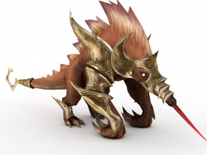 monster rigged and animated Modelo 3D