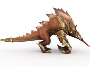 monster rigged and animated Modelo 3D