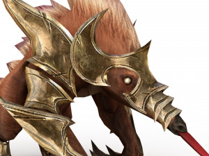 monster rigged and animated Modelo 3D