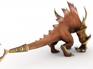 monster rigged and animated Modelo 3D