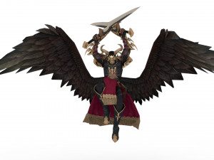Demon man rigged and animated 3D Модель