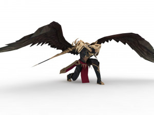 Demon man rigged and animated 3D Модель