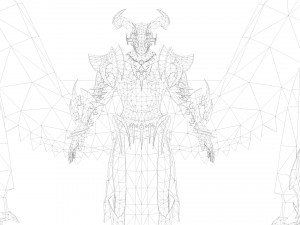 Demon man rigged and animated 3D Модель