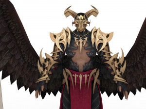 Demon man rigged and animated 3D Модель