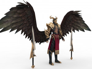 Demon man rigged and animated 3D Модель