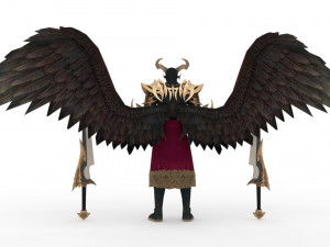 Demon man rigged and animated 3D Модель