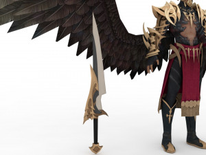 Demon man rigged and animated 3D Модель