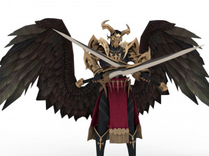 Demon man rigged and animated 3D Модель