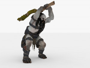 Demon man rigged and animated 3D Модель