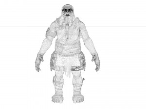 Demon man rigged and animated 3D Модель