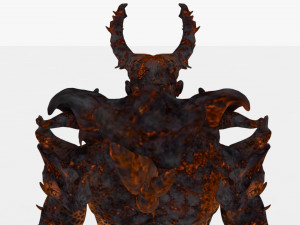Demon man rigged and animated 3D Модель