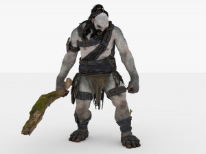 Demon man rigged and animated 3D Модель