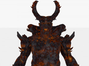 Demon man rigged and animated 3D Модель