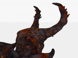 Demon man rigged and animated 3D Модель