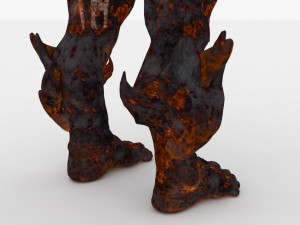 Demon man rigged and animated 3D Модель