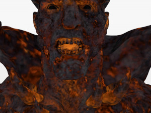 Demon man rigged and animated 3D Модель
