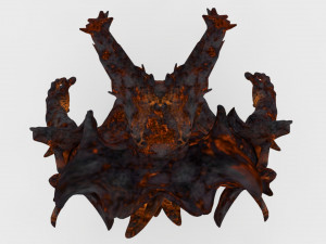 Demon man rigged and animated 3D Модель
