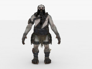 Demon man rigged and animated 3D Модель