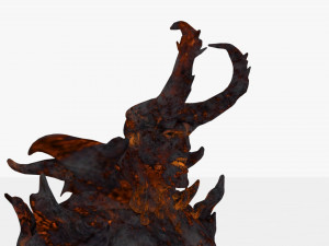 Demon man rigged and animated 3D Модель