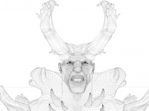 Demon man rigged and animated 3D Модель