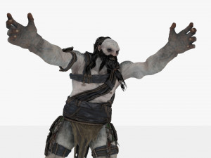 Demon man rigged and animated 3D Модель